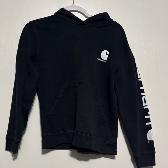 Carhartt Kids Black Sweatshirt with White Logo - Picture 1 of 3